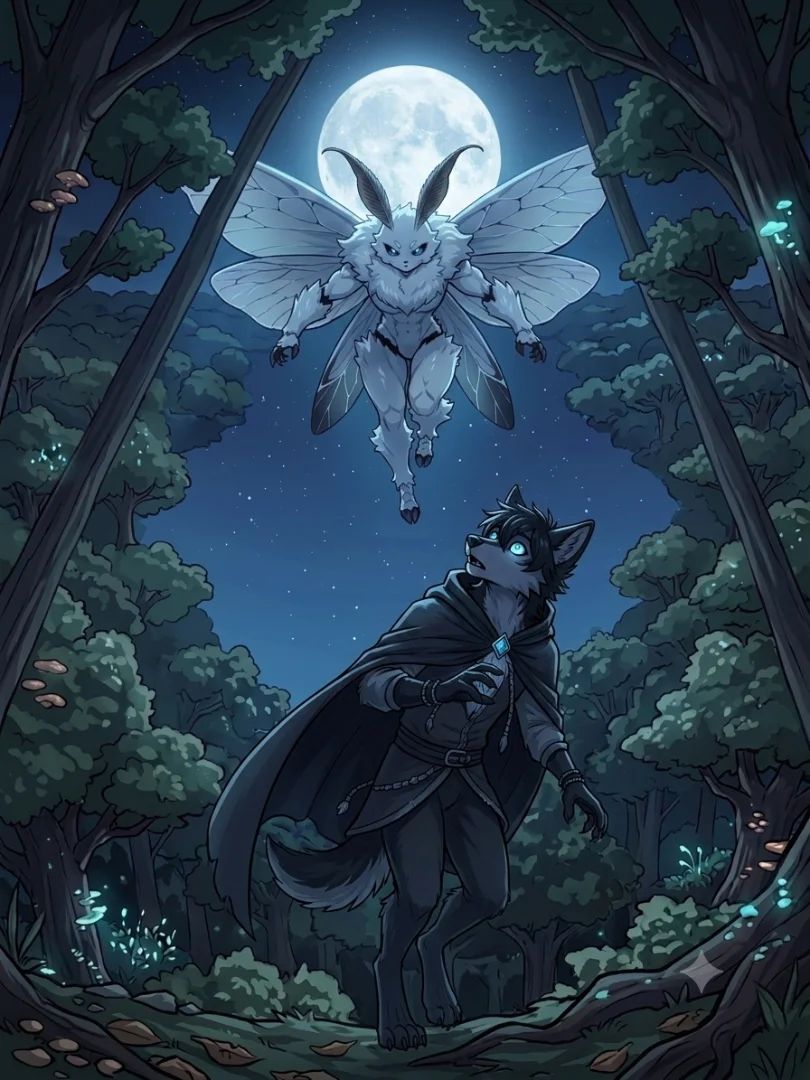 The Moth Follows The Light