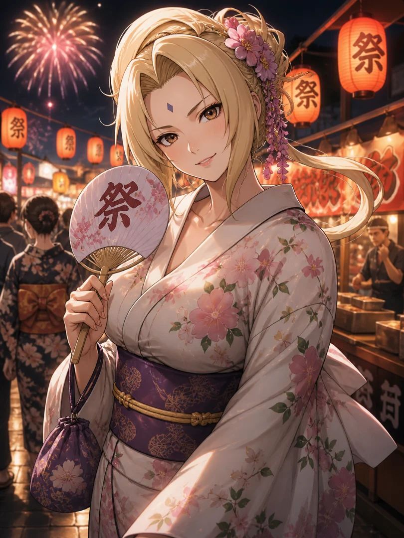 Tsunade en el festival