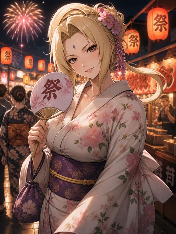 Tsunade en el festival