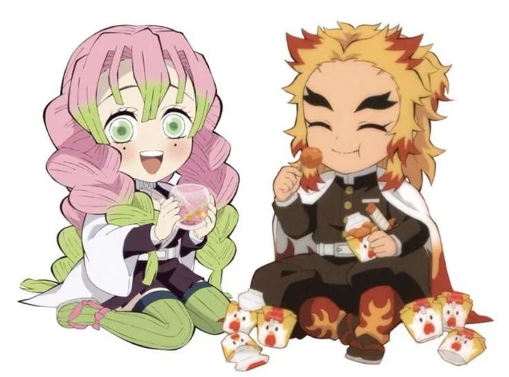 Mitsuri and Rengoku is basically me and my bf