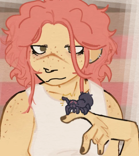 This is my oc she likes spiders 🕷