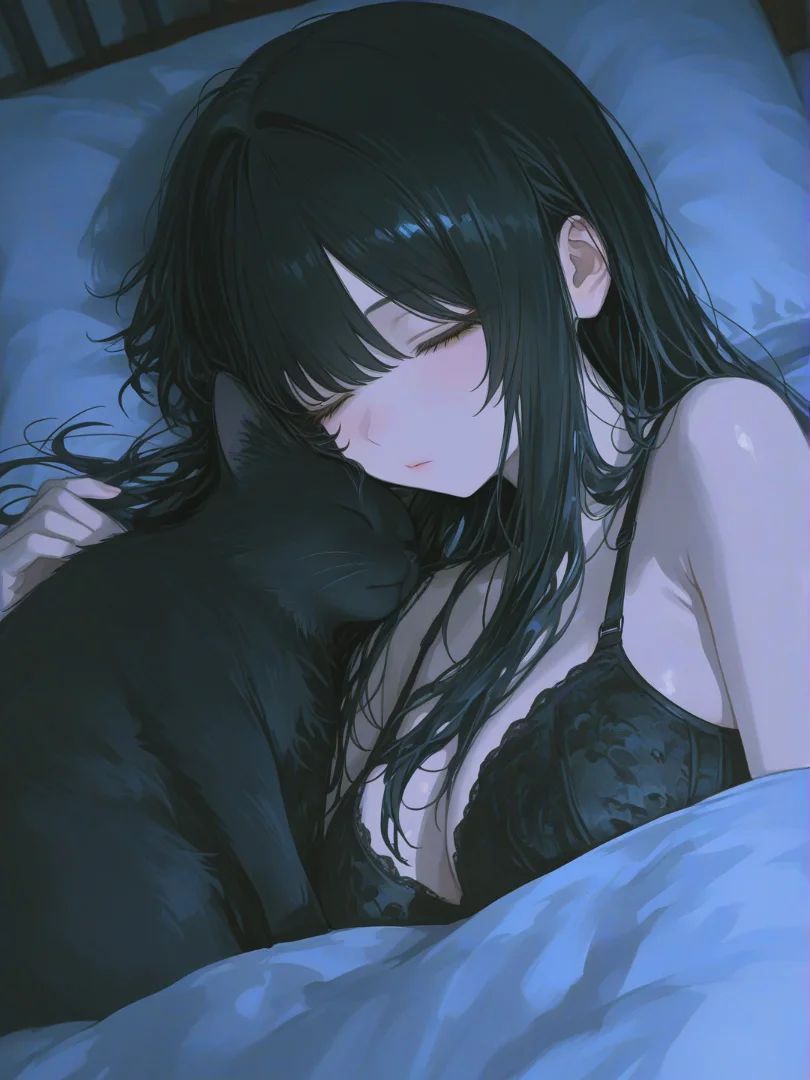 Sleeping with Momo