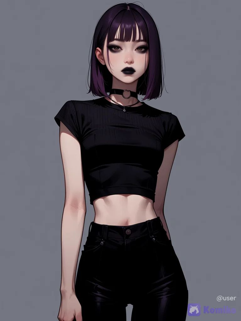 Girl in black