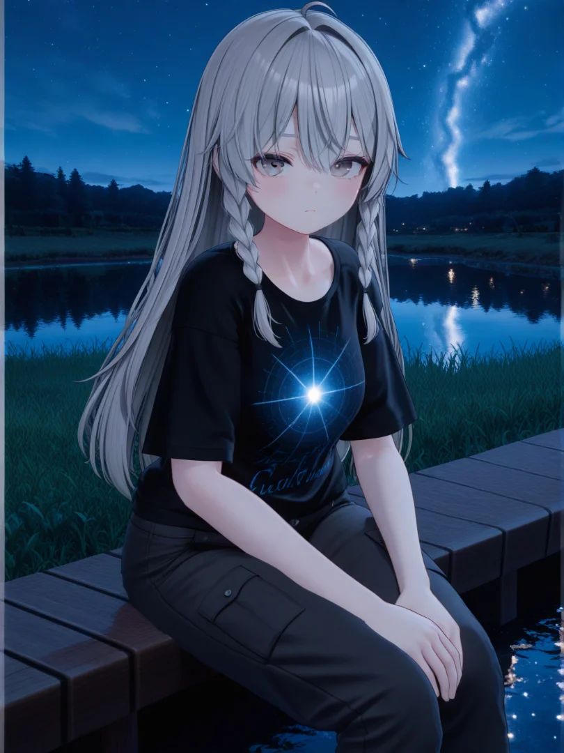 Lost Beneath the Starlit Sky ✨🌌