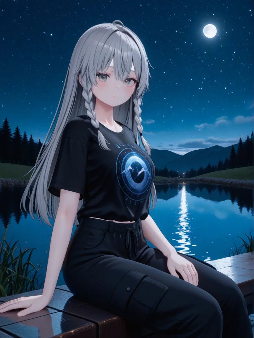 Lost Beneath the Starlit Sky ✨🌌