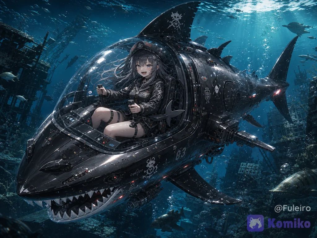 A girl hunting for lost technology in an apocalyptic future.