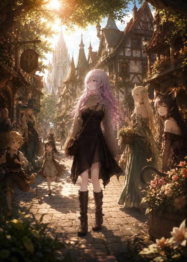 In a beautiful fantasy world, I wander freely and build friendships with its people ❤️