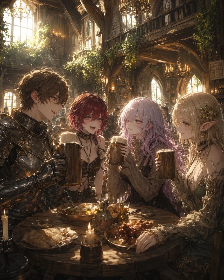 In a beautiful fantasy world, I wander freely and build friendships with its people ❤️