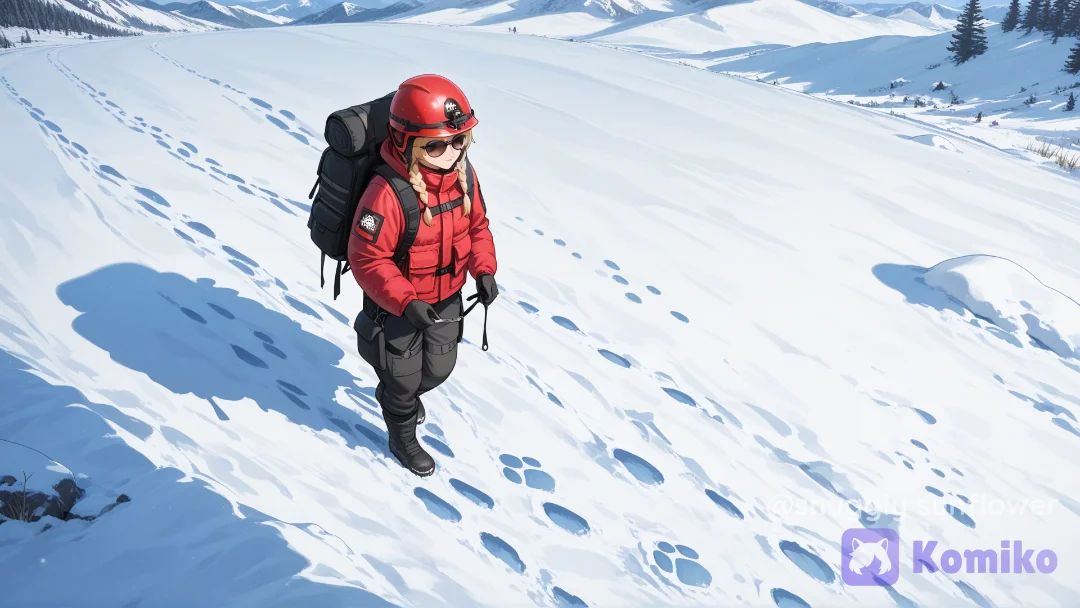A walk through the winter Alps