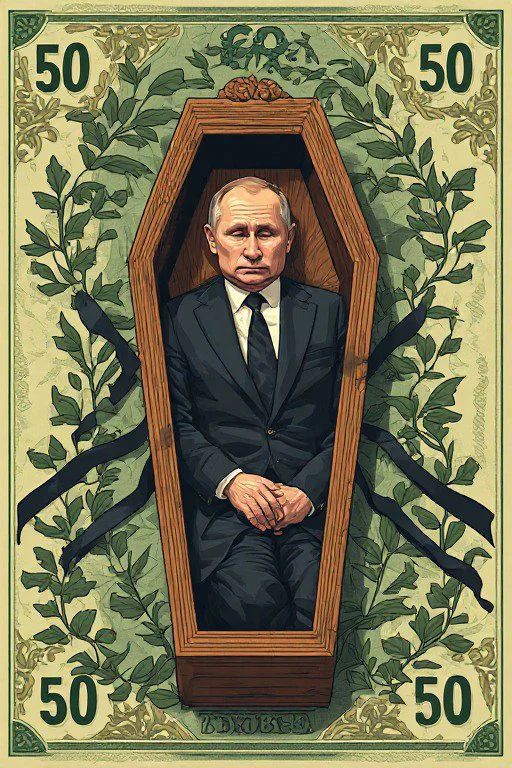 Putin’s Cozy Coffin 🌿🪦
