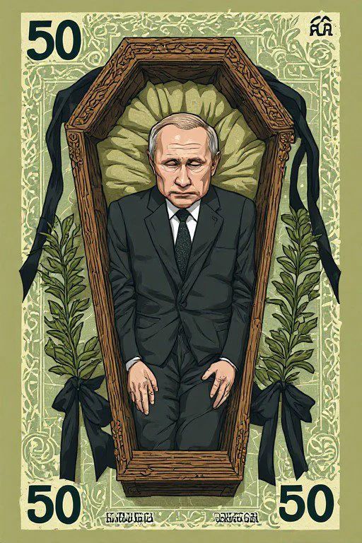 Putin’s Cozy Coffin 🌿🪦