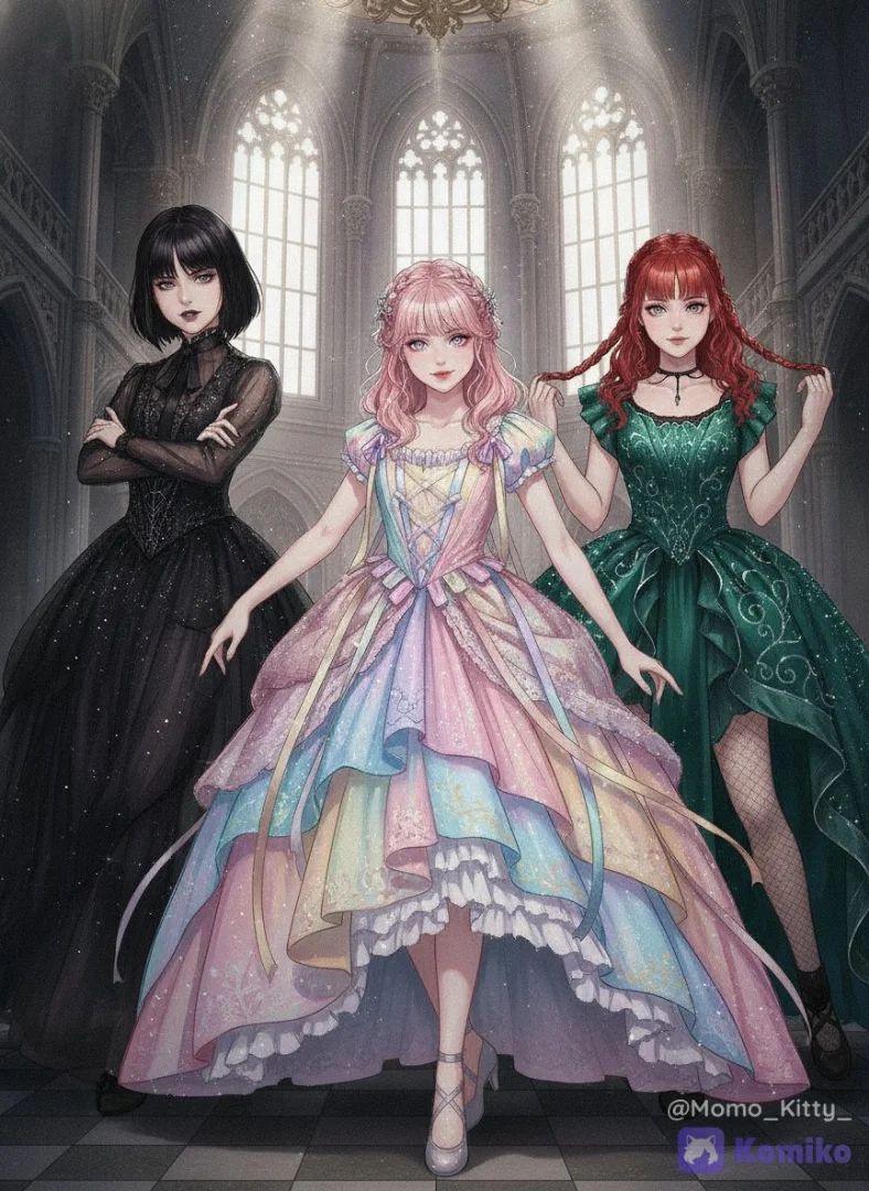 Nevermore Ball Royalty ✨️🖤🩷🧡