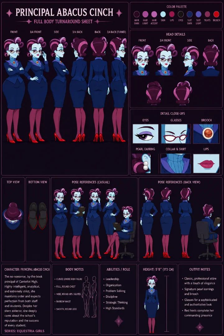 Principal abacus cinch character sheet