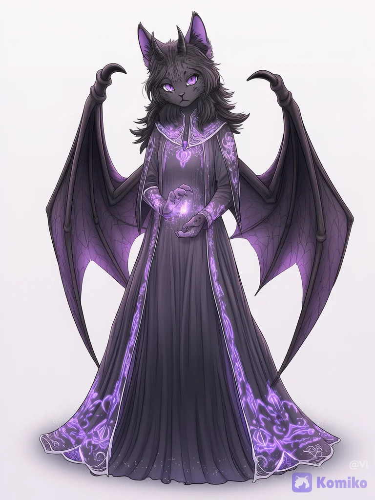 Morrigan: cat and humanoid forms
