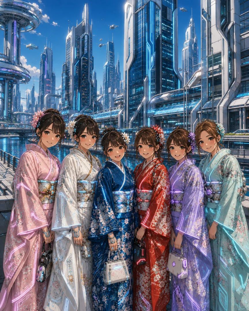 Kinmirai fasshon no kimono