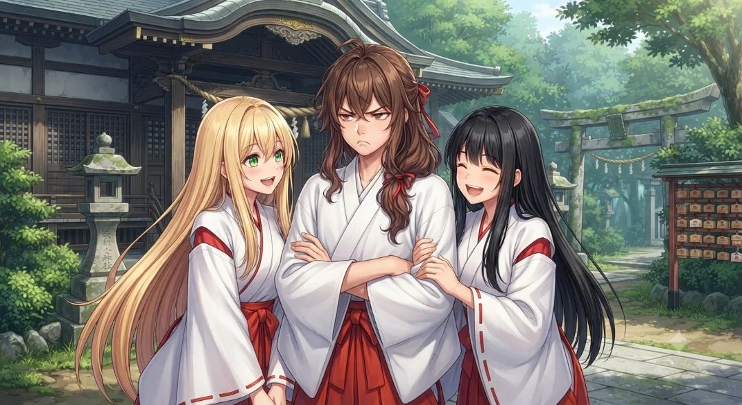 Big bro, you looked amazing as a priestess, hahaha.