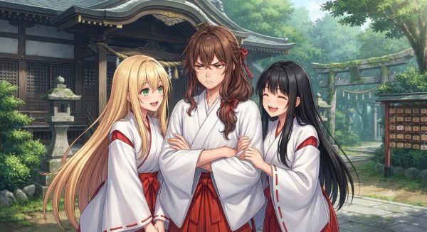 Big bro, you looked amazing as a priestess, hahaha.
