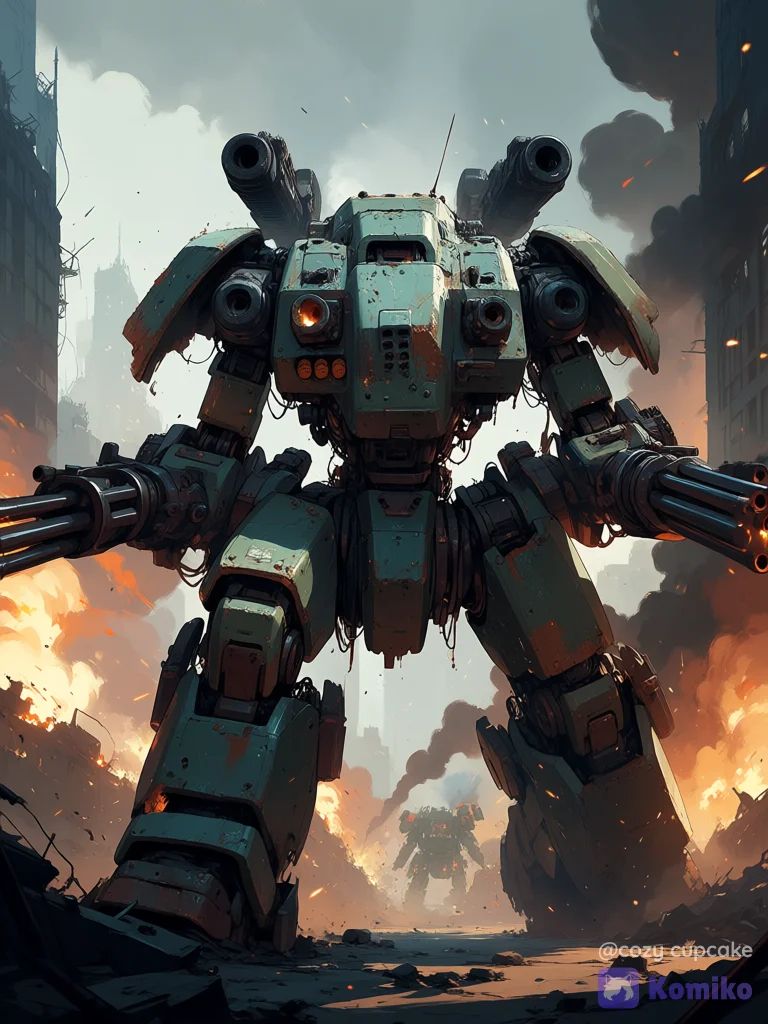 Mechs In Battle