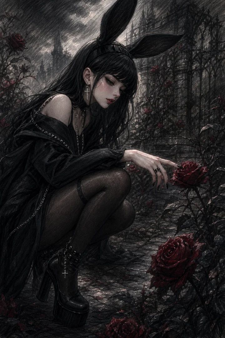 🌹🐇🖤Garden Bunny🌹🐇🖤