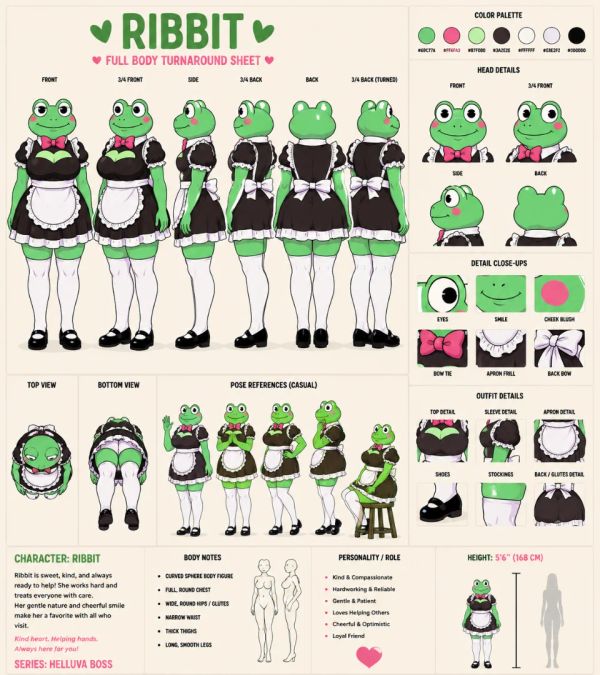 Ribbit (tadc) character sheet