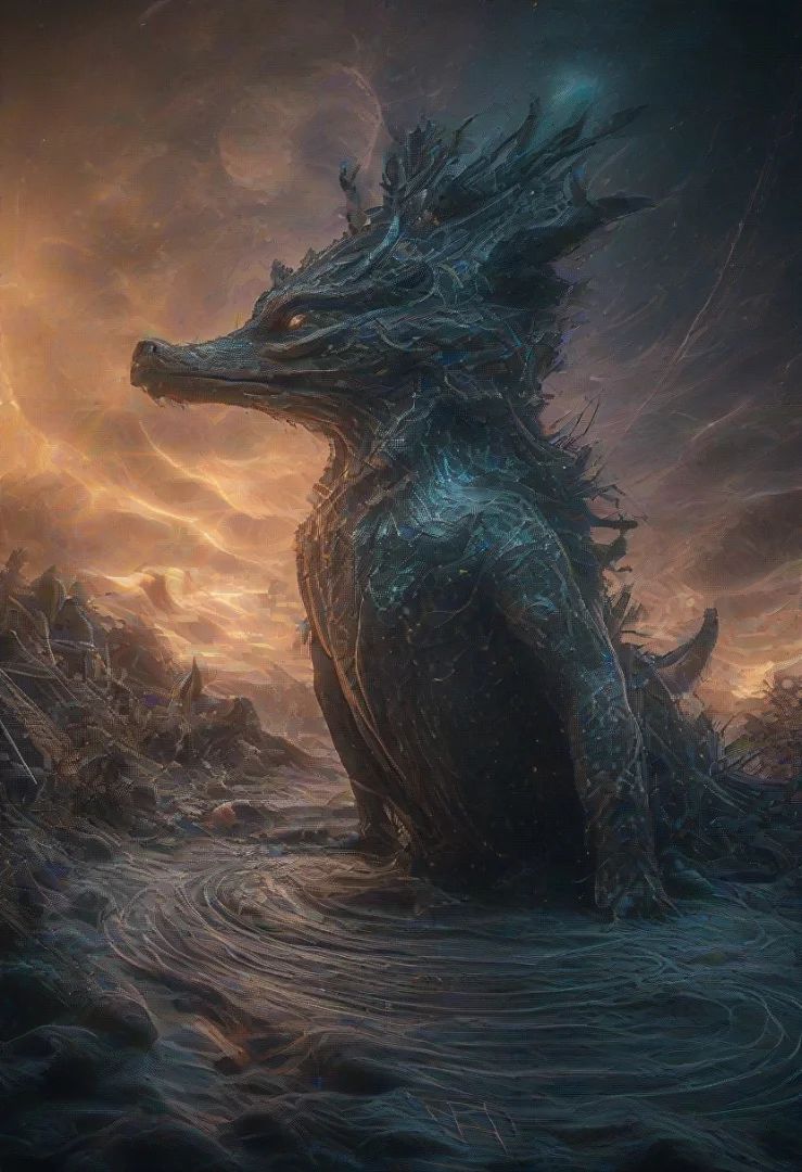 DRAGON OVERLOOKING SUNRISE