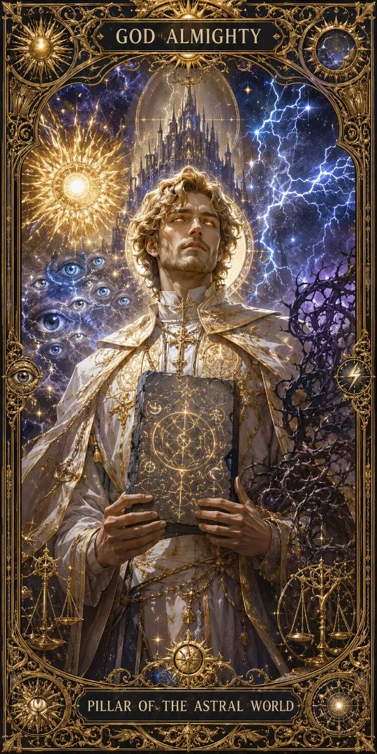 Great Old One/Pillar of the Astral World | Paths of the Visionary, Sun, Tyrant, White Tower and Hanged Man | Almighty God | Lord of Mysteries.
