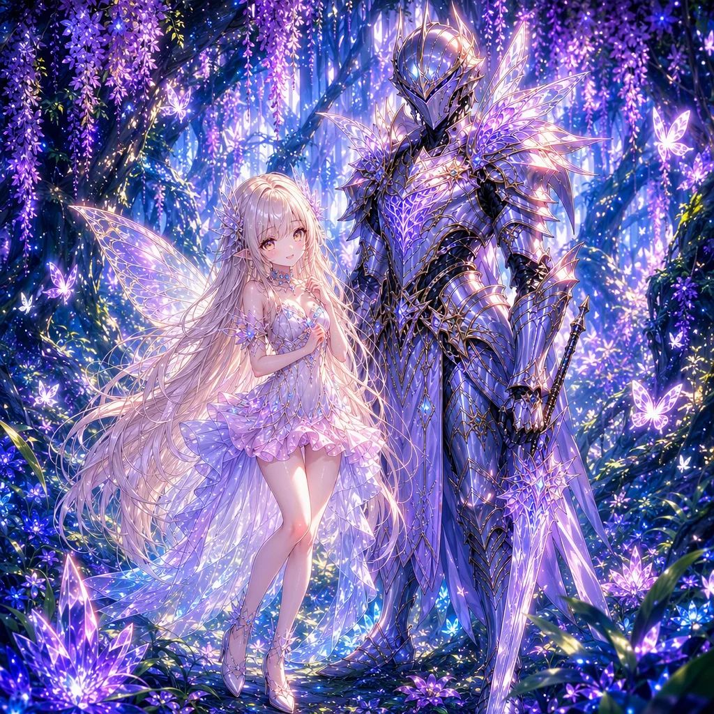 the fairy Titania and her guardian Oberon
