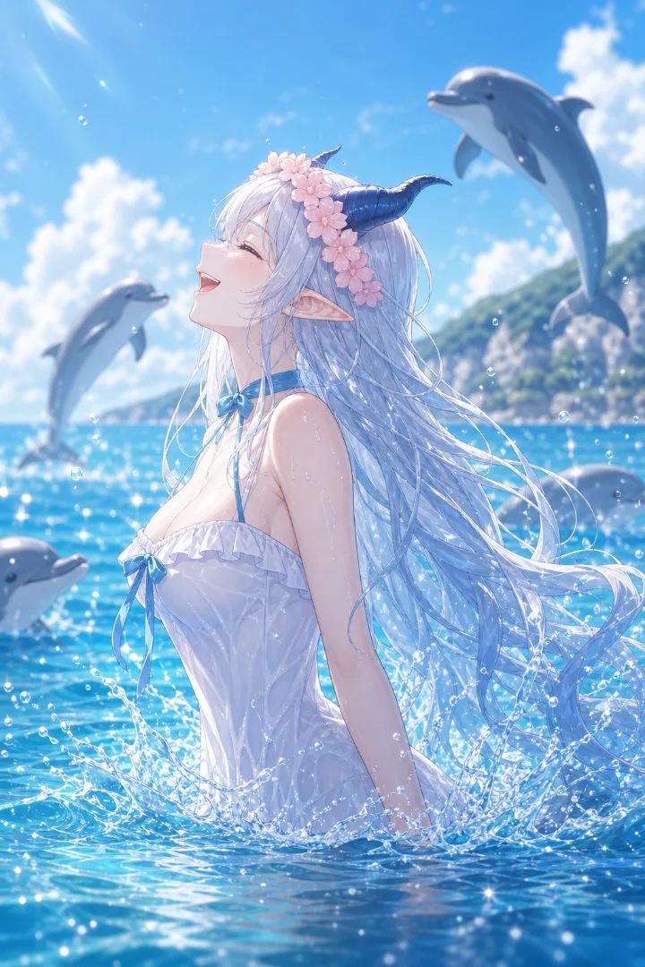 A Dragon Girl Who Loves the Sea