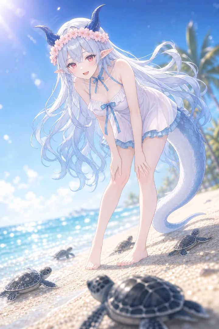 A Dragon Girl Who Loves the Sea