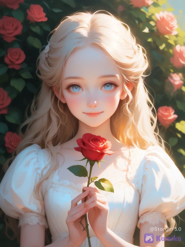 Lady of Red roses