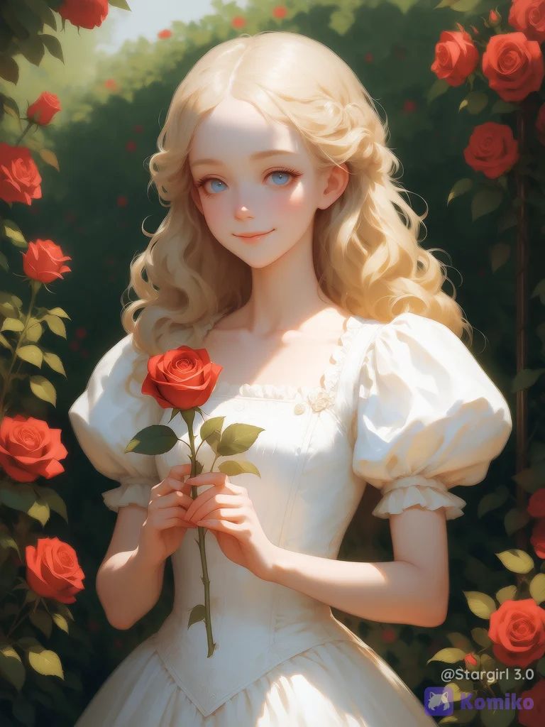Lady of Red roses