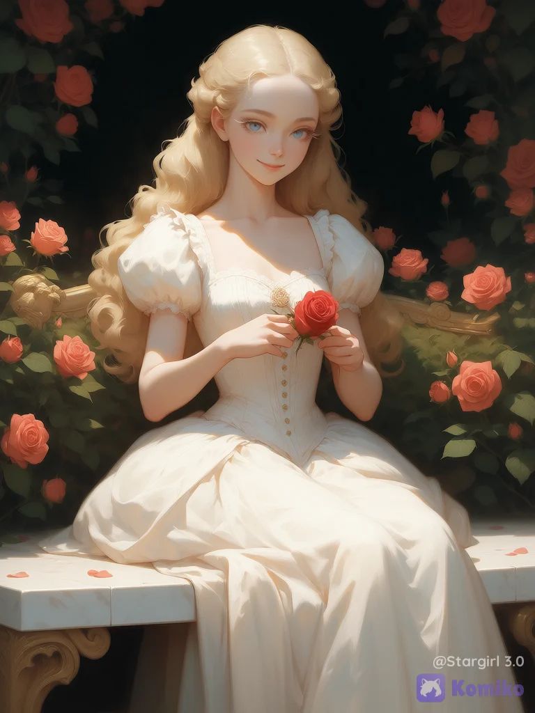 Lady in white