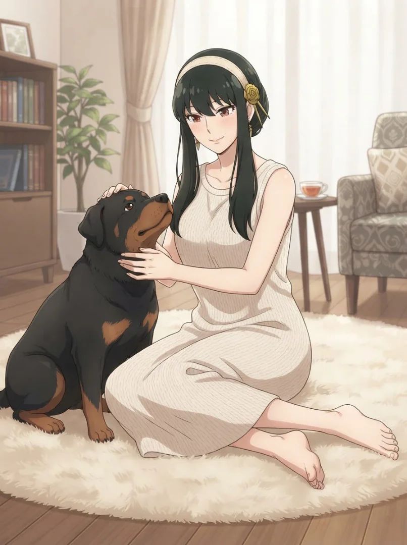 🐶Yor and her rottweiler🐶