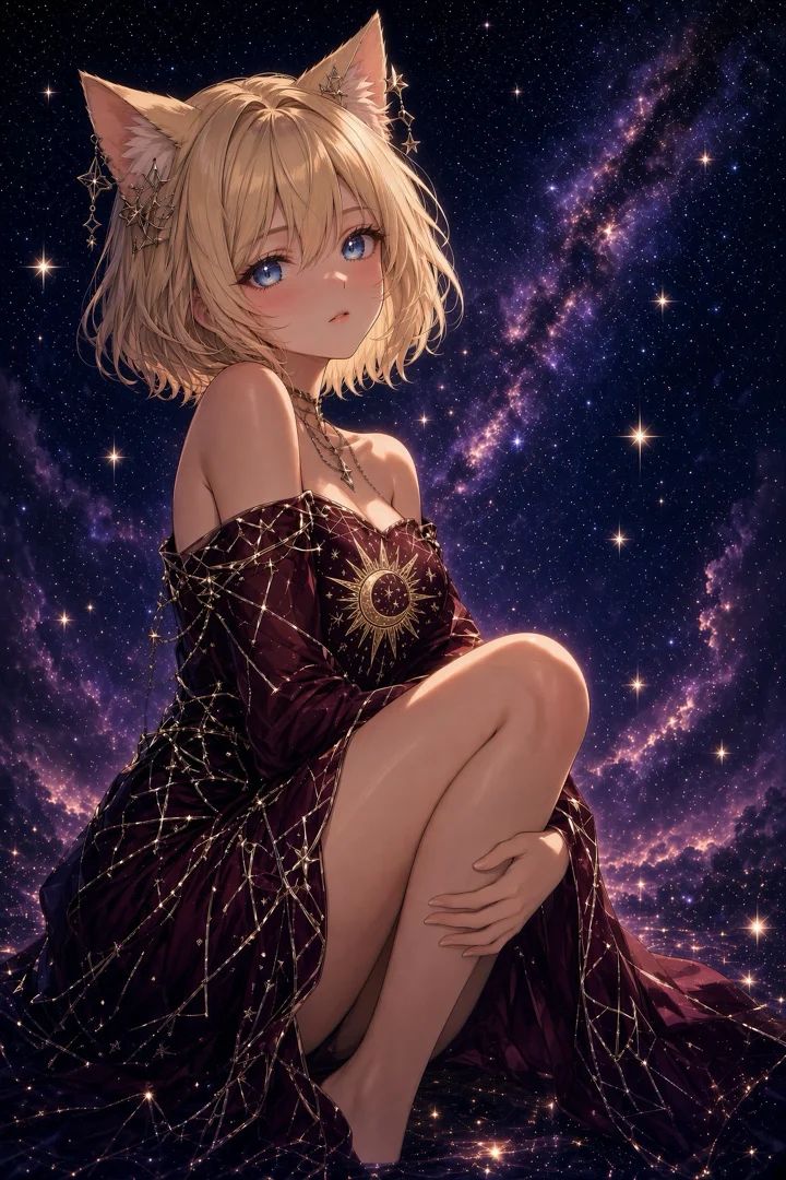 Cat girl and macrocosmos