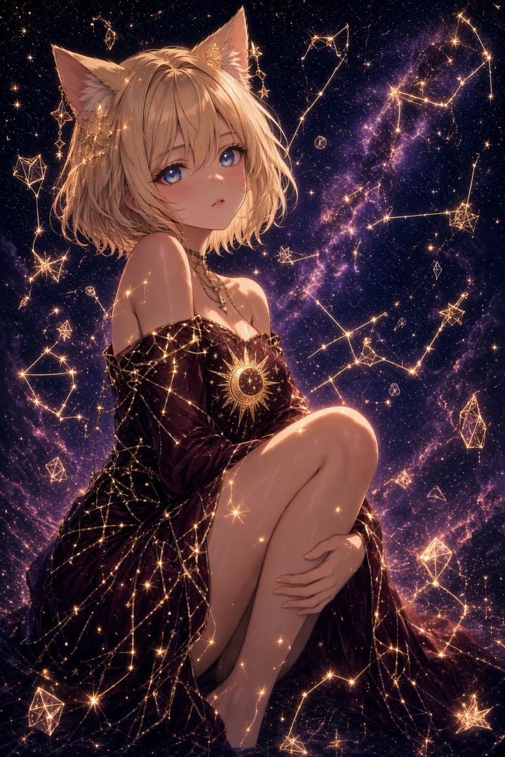 Cat girl and macrocosmos