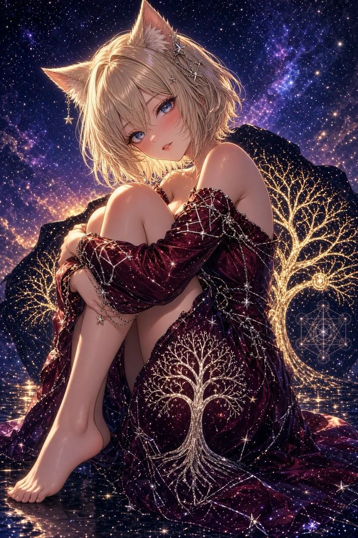 Cat girl and macrocosmos