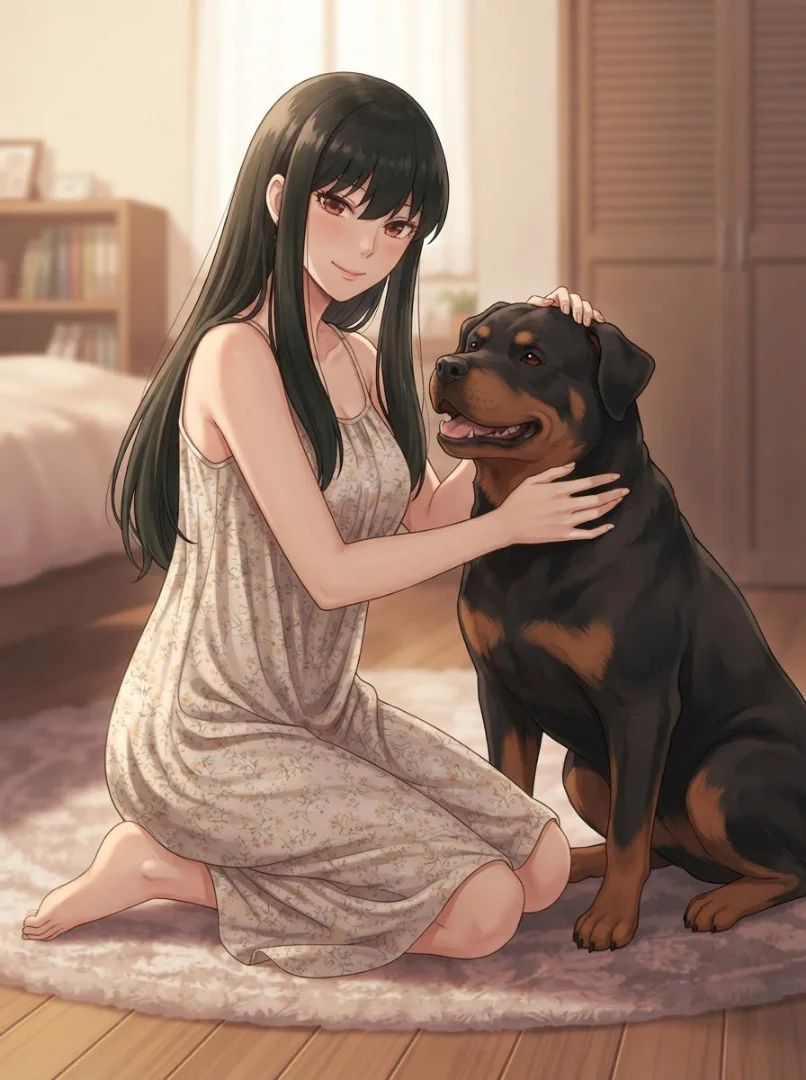 🐶Yor and her rottweiler🐶