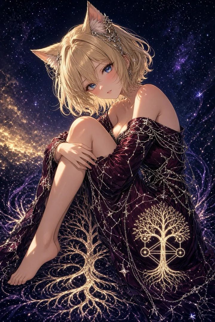 Cat girl and macrocosmos