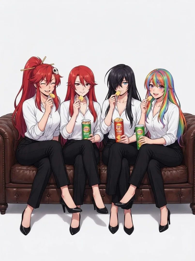 Yoko🔴, Lisara🔴, Shiro🎨 & Kan'u⚫