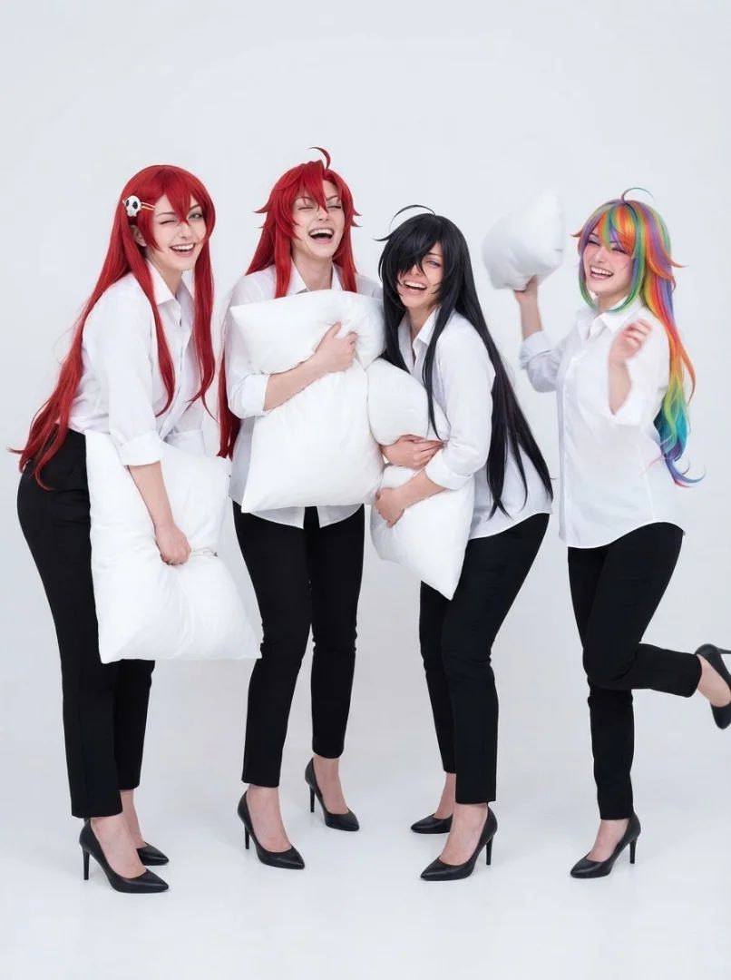 Yoko🔴, Lisara🔴, Shiro🎨 & Kan'u⚫