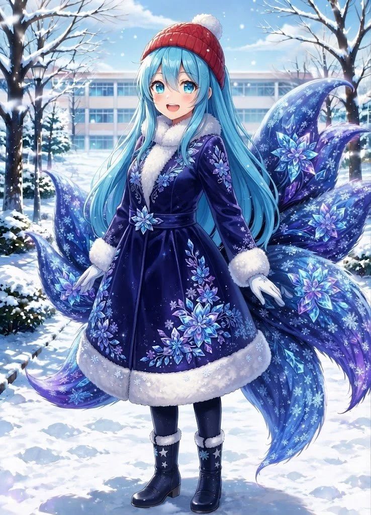 Snowy Kitsune Lukio ❄️🦊