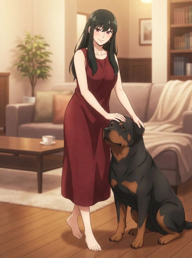 🐶Yor and her rottweiler🐶
