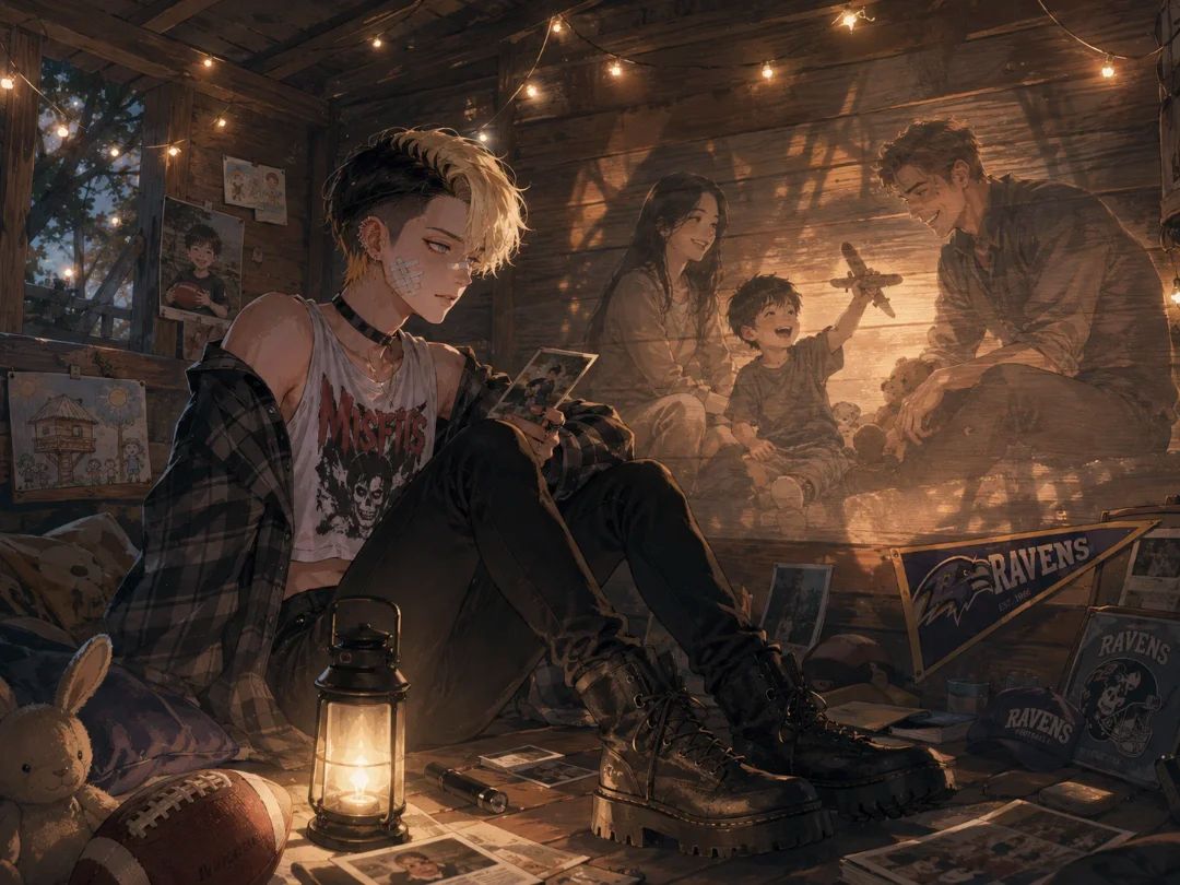An old treehouse, filled with memories.