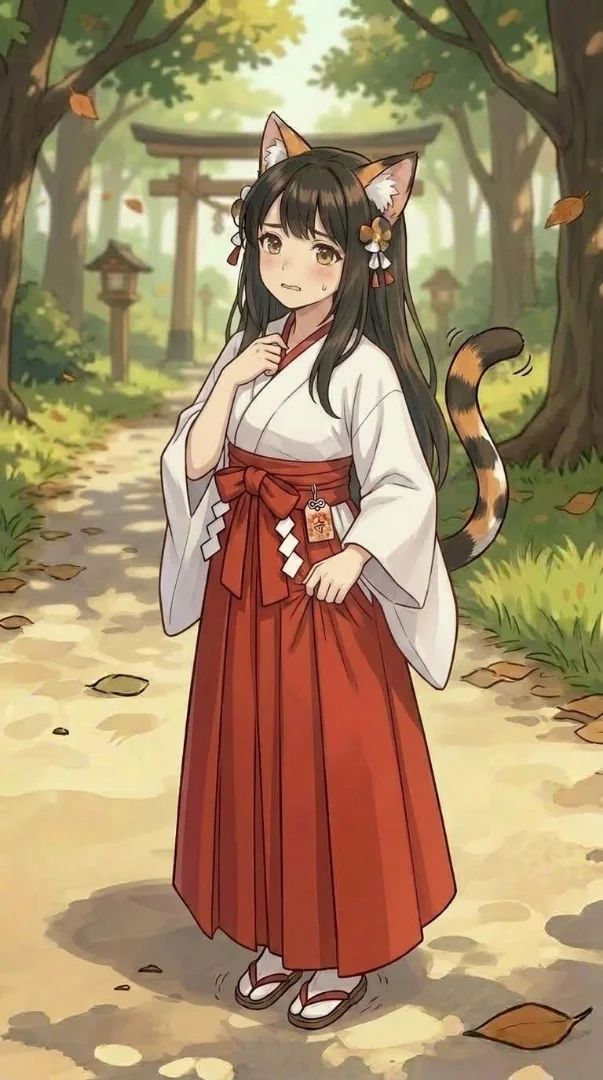 Nekoshima Nekohime's Current True Form: Nervous Edition