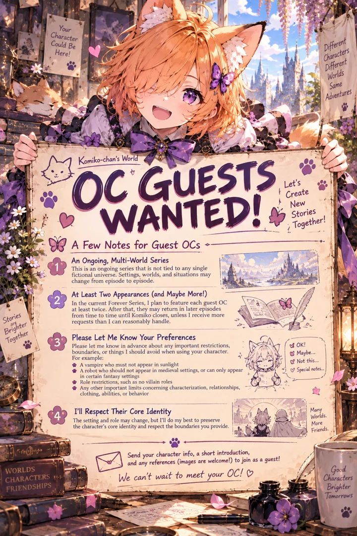 OC Guests wanted for Komiko Forever