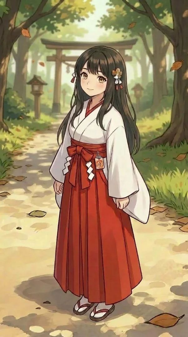 Nekoshima Nekohime's Original True Form: Miko & Casual Outfit