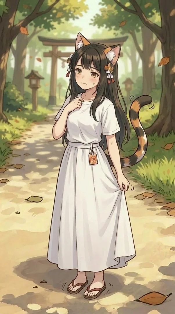 Nekoshima Nekohime's Current True Form: Nervous Edition