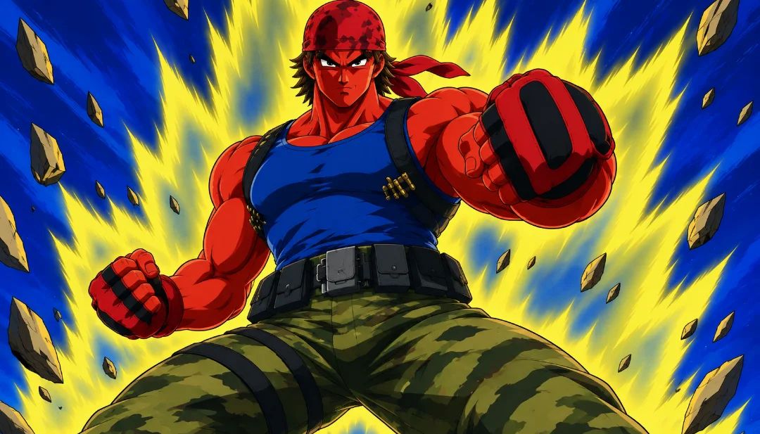 Ralf estilo Dragon Ball Z