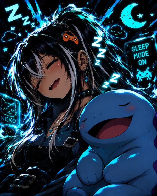 Her sleep buddy