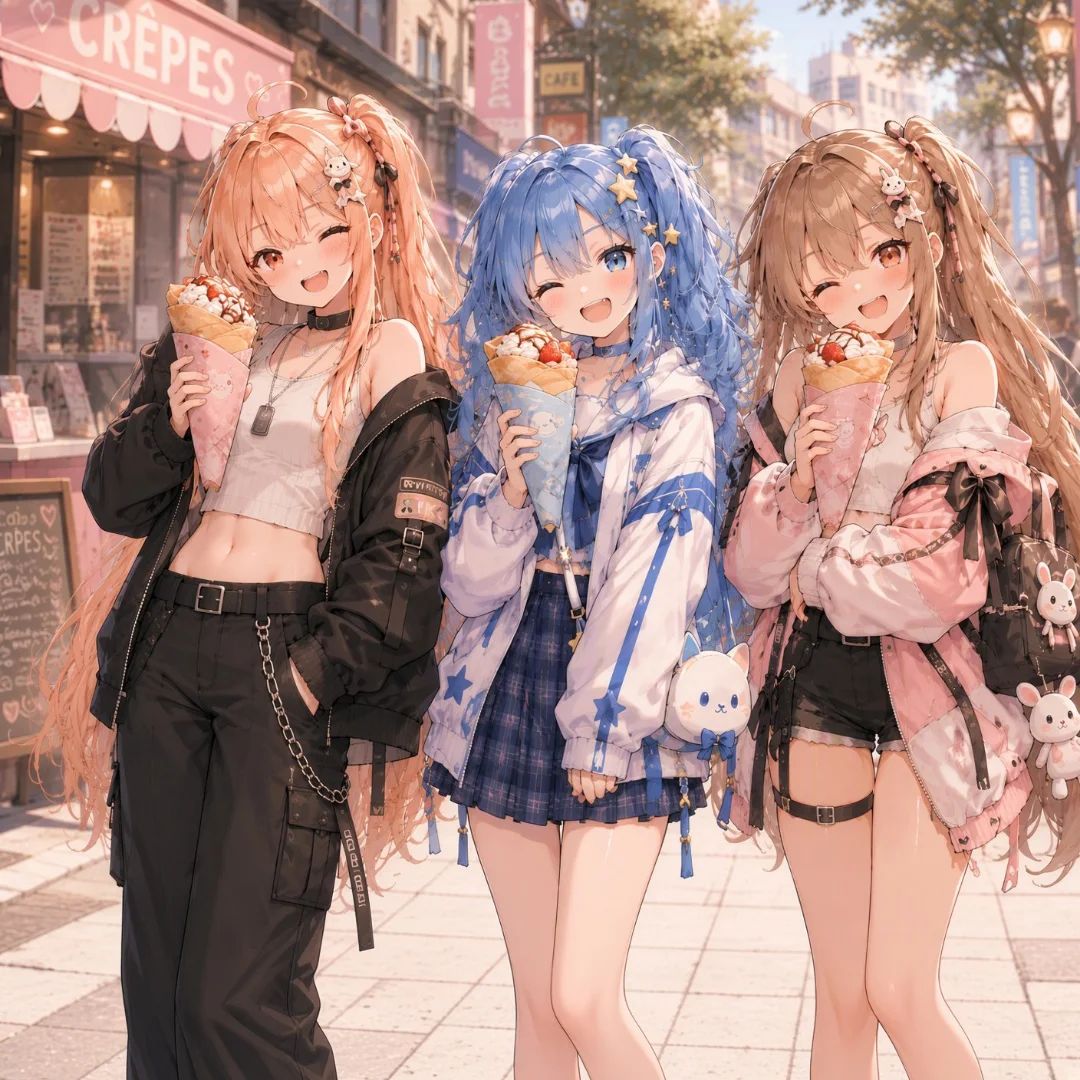 Mana, Mao and Riko